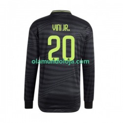 Camisola Real Madrid Vinicius Junior 20 Homem Equipamento Terceiro 2022-2023 Manga Comprida